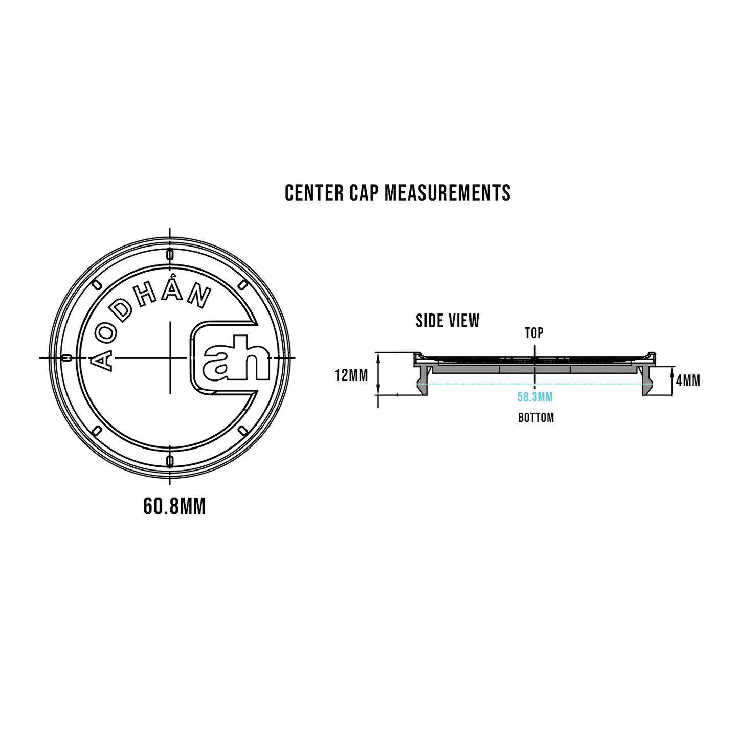 Center Cap For AH & AFF Series